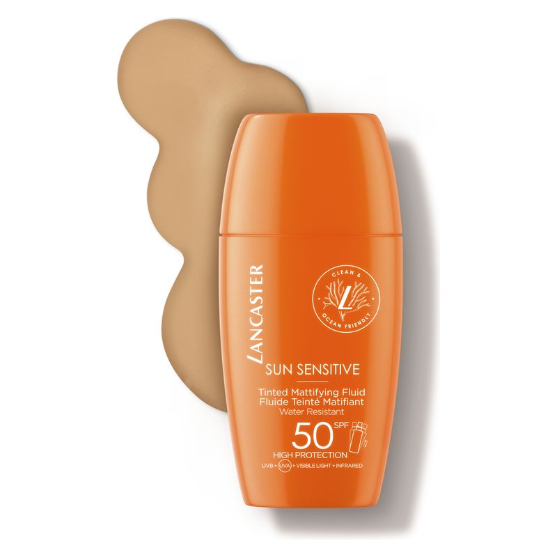 LANCASTER Sun Sensitive Tinted Mattifying Fluid Spf 50 VISO