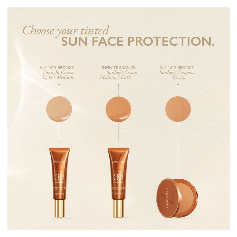 LANCASTER Infinite Bronze Tinted Proctection Spf 30 - Sunlight Cream 02  - Fondotinta Fluido (Copia)