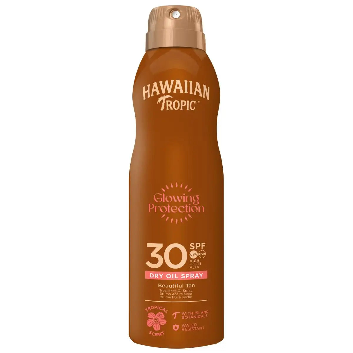 HAWAIIAN TROPIC Glowing Protection Dry Oil Can Spray SPF30